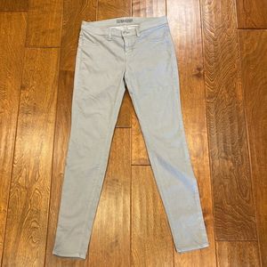 J Brand Super Skinny Light Gray Pants (not denim), Lightweight Material